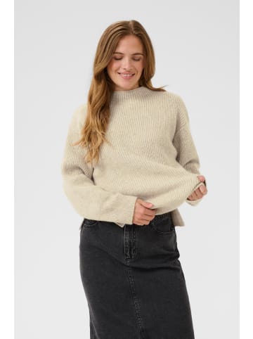 Kaffe Strickpullover KAelina Loose fit in Feather Gray Melange