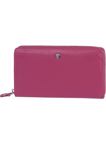 Greenburry Spongy Geldbörse Leder 19 cm in fuchsia