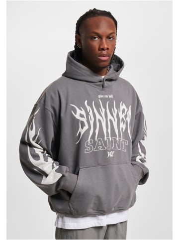 DEF DEF Kapuzenpullover in anthracite washed