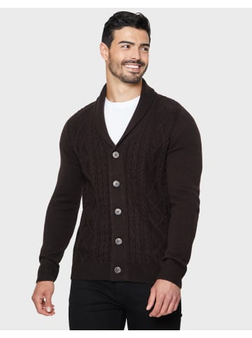 Threadbare Strickjacke Shaw in schwarz-braun