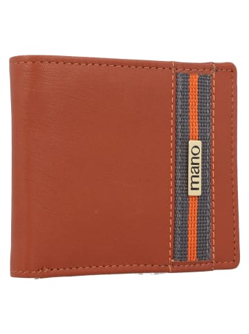 mano Don Leonardo Geldbörse RFID Leder 11 cm in cognac