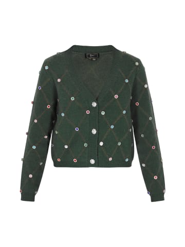 faina Damen Cardigan in Dunkelgrün