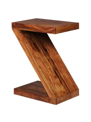 FineBuy Beistelltisch in Braun / Sheesham / 30x44x59