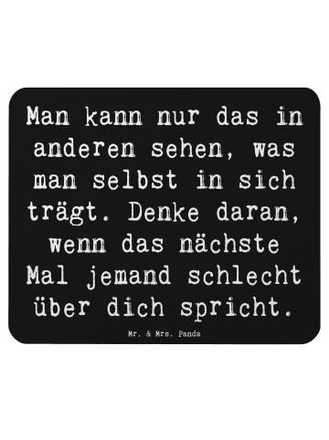 Mr. & Mrs. Panda Mauspad Spruch Mobbing bewältigen Spiegelbild m... in Schwarz