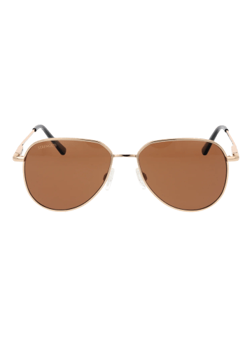 Serengeti Unisex Sonnenbrillen Aviator Roségold