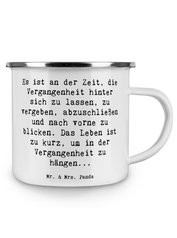 Mr. & Mrs. Panda Kaffeebecher Spruch Vergebung und Zukunft mit S... in Weiß