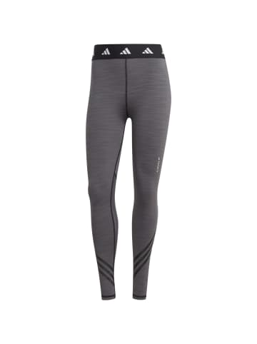 adidas Performance 7/8-Tights TECHFIT 3-STREIFEN in dark grey heather