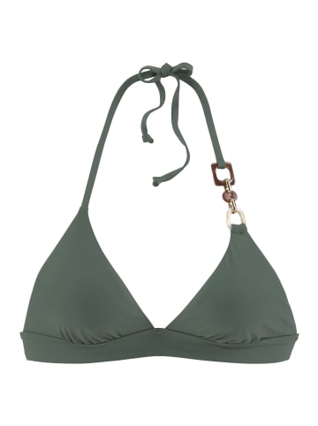 LASCANA Triangel-Bikini-Top in oliv