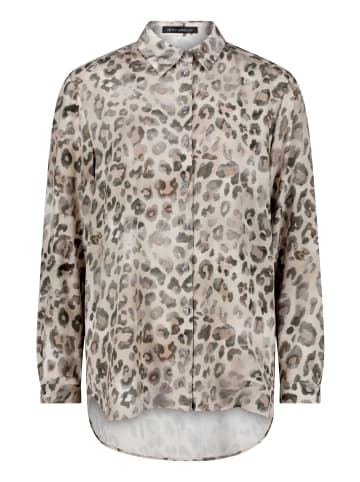 Betty Barclay Hemdbluse mit Kragen in Grau/Beige