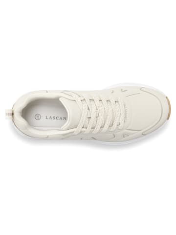 LASCANA Sneaker in beige/goldfarben