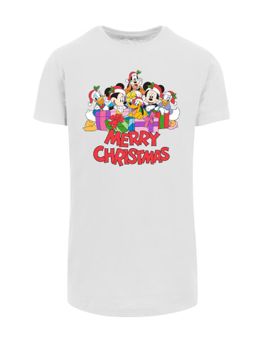 F4NT4STIC T-Shirt Disney Micky Maus Weihnachten in weiß