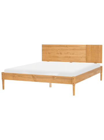 Beliani Doppelbett FLAVIGNAC in Braun - (W) 168 x (H) 90 x (L) 211 cm