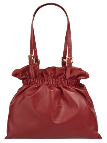 Samantha Look Shopper echt Leder in rot