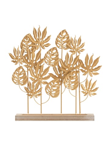 Mauro Ferretti Goldene Metallskulptur mit Sockel, 56 x 10 x 57,5 cm