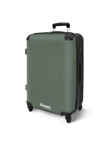 NoBoringSuitCases Suitcase, Koffer, Reisekoffer Olivgrün