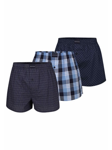 Tom Tailor Boxershort 3Er Pack Clubhouse in blau-dunkel-Punkte