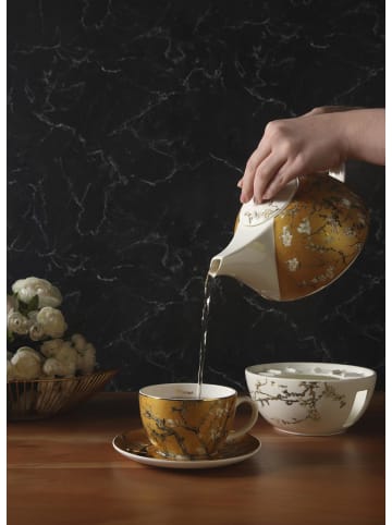 Goebel Teekanne mit Stövchen Vincent van Gogh - Mandelbaum 1,2 l in bunt