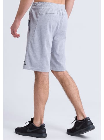 erima Herren Essential Sweatshorts in hellgrau melange/schwarz