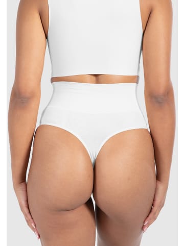 SMILODOX Mid Waist String Nysa in Weiß