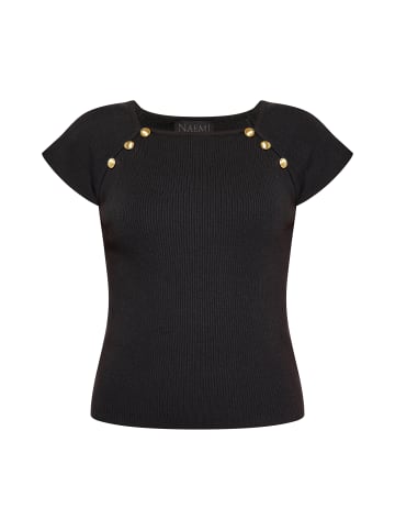 NAEMI Shortsleeve Top in Schwarz