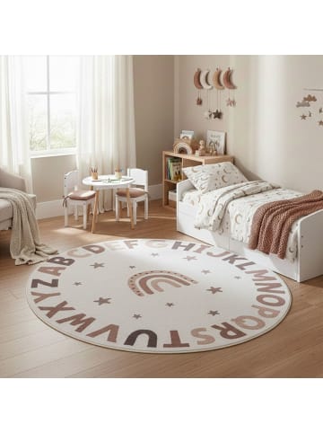 Teppich Boss Kinderteppich Coco 1133, rund - Creme