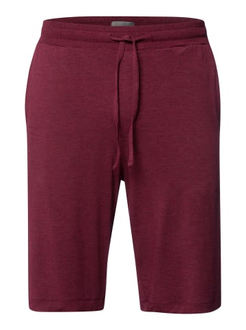 Hanro Pyjamashorts Casuals in carbernet melange