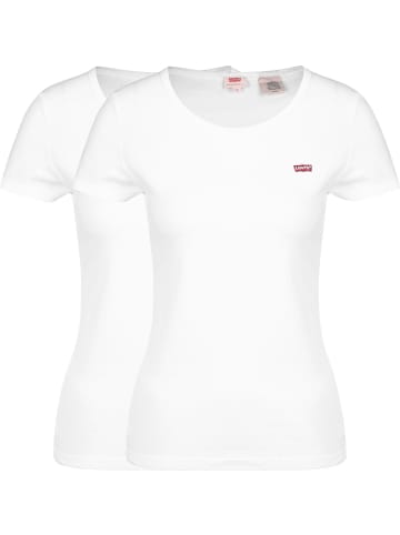 Levi´s Levi´s Damen Levis Seasonal Chesthit 2 Pack T-Shirt in white/white