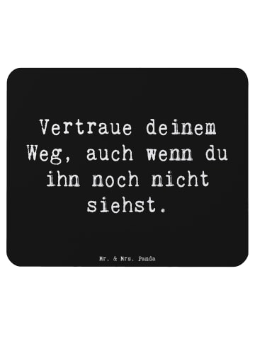 Mr. & Mrs. Panda Mousepad Spruch Zukunftsplanung Ungewissheit ak... in Schwarz