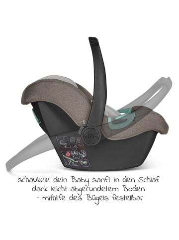 ABC-Design Babyschale Tulip (Autositz Gruppe 0+ / i-Size) in braun,schwarz