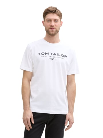 Tom Tailor 2er-SET T-Shirt mit Aufdruck The Casual Department 1962 in Weiß-3