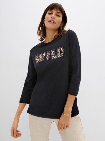 WITT WEIDEN Shirt in schwarz-champagner