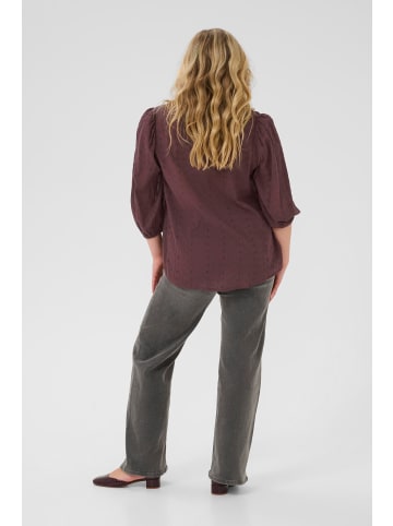 KAFFE curve Bluse langarm KCmaia A-shape in Fudge