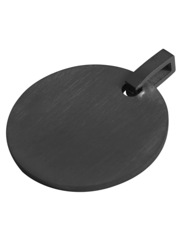 Adeliás Unisex Anhänger – Anhänger aus Edelstahl in schwarz