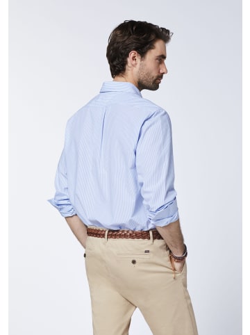 Polo Sylt Hemd im Streifen-Look in Blau