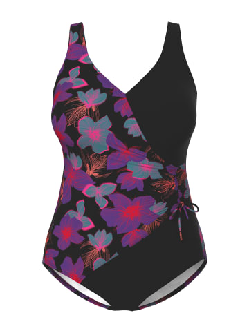 Ulla Popken Badeanzug in schwarz