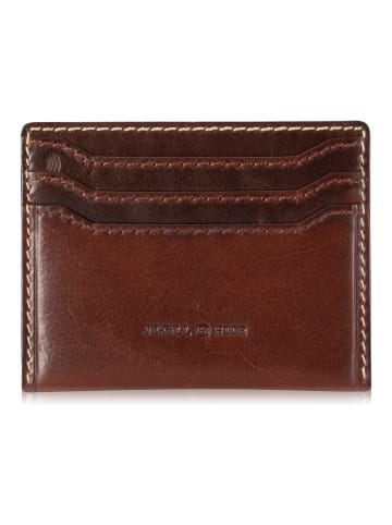 Jekyll & Hide Kreditkartenetui RFID Schutz Leder 10 cm in mocha