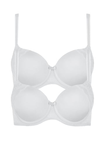 Lisca 2er Pack Schalen BH in white