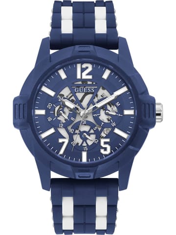 Guess Multifunktionsuhr Striker blau 48 mm in blau