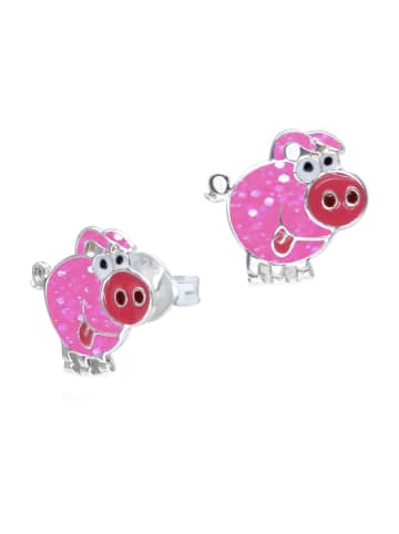 schmuck23 Silber-Ohrringe Schwein 0,7 cm x 0,8 cm