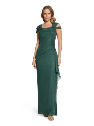 Vera Mont Abendkleid im Glitzer-Look in Green/Grey
