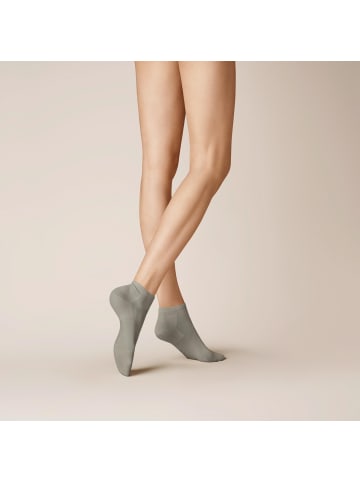 Kunert Sneakersocken Liz antirutsch in light grey