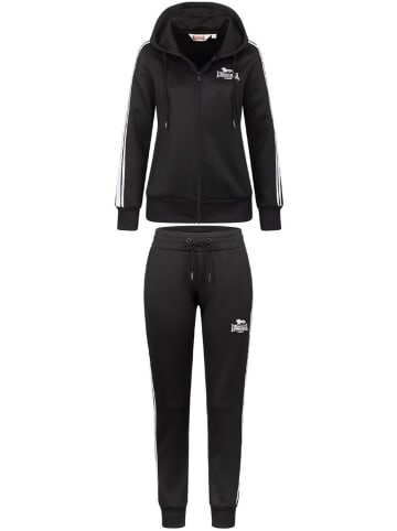 Lonsdale Trainingsanzug "Bromley" in Schwarz