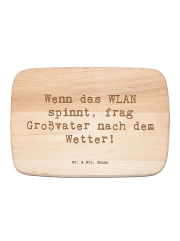 Mr. & Mrs. Panda Holzbrett Spruch Großvater Wissen mit Spruch in Transparent