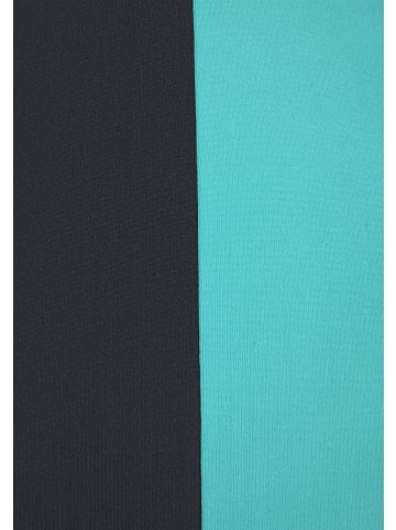 ELBSAND Badeanzug in schwarz-mint