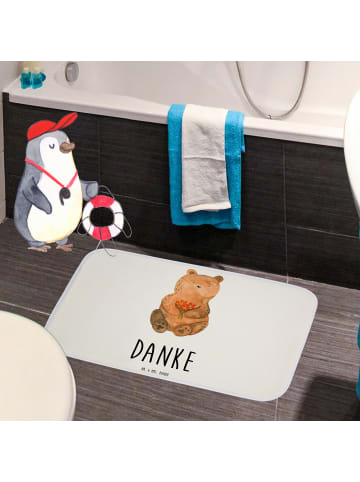 Mr. & Mrs. Panda Badvorleger Bär Dankbar mit Spruch in Weiß
