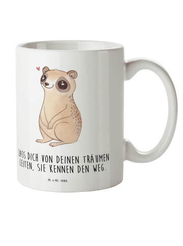 Mr. & Mrs. Panda Tasse Plumplori Glücklich mit Spruch in Weiß