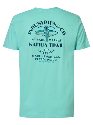Petrol Industries T-Shirt mit Rückenaufdruck Seagrove in Blau