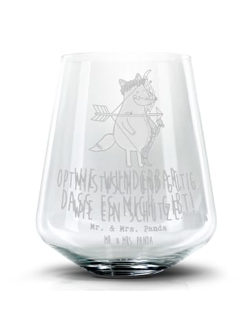 Mr. & Mrs. Panda Whiskyglas Sternzeichen Schütze mit Spruch in Transparent