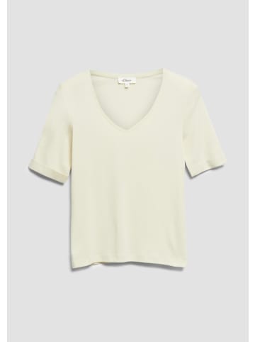 s.Oliver T-Shirt in 8000_helles beige
