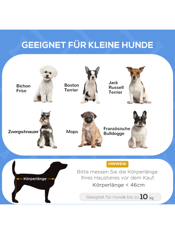 Pawhut Hundeliege Outdoor 71L x 58B x 20H cm